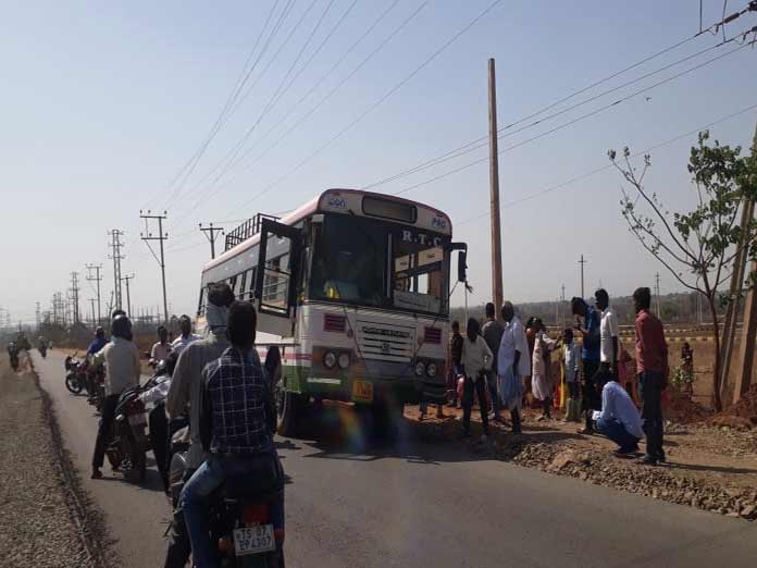 Miraculous escape for bus passengers
