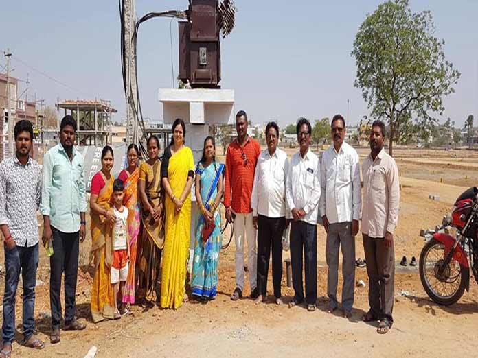 Corporator commissions two 100 KV transformers