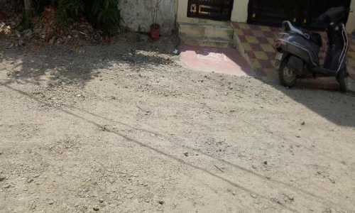 New BT road being laid at Bhavana Colony