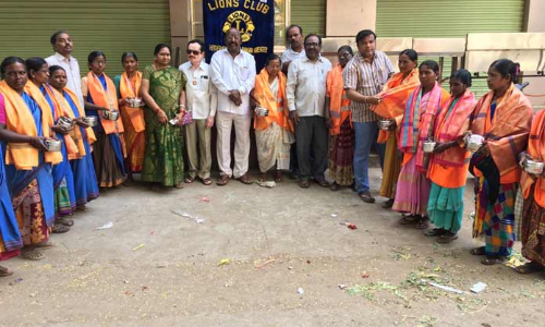 Women sanitation workers felicitated