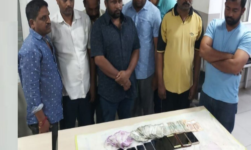 8 held for gambling at Trimulgherry