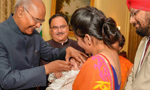 President Ram Nath Kovind launches Pulse Polio programme