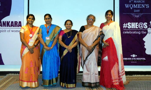 Sankara Eye Hospital Salutes the spirit of women by felicitating women achievers