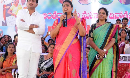 Roja urges CEC to bar TDP from contesting polls