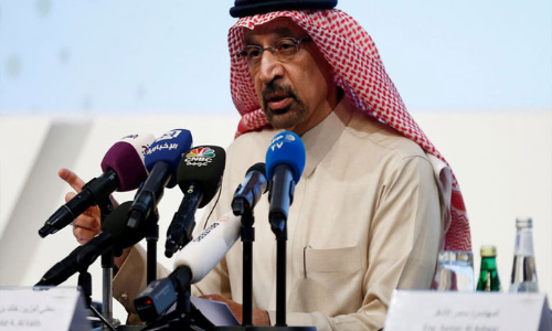 Saudi\s Falih: US, China driving oil demand; no April OPEC policy change