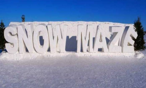 Canadian couple builds worlds largest snow maze