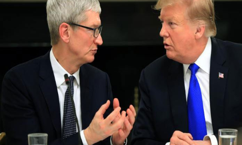 Apple CEO Tim Cook changes Twitter name after Trump gaffe