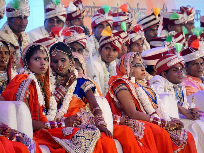 52 differently-abled couples tie knot at mass wedding