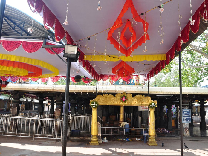 Mallikarjuna Swamy Temple decked up for Maha Shivaratri festivities