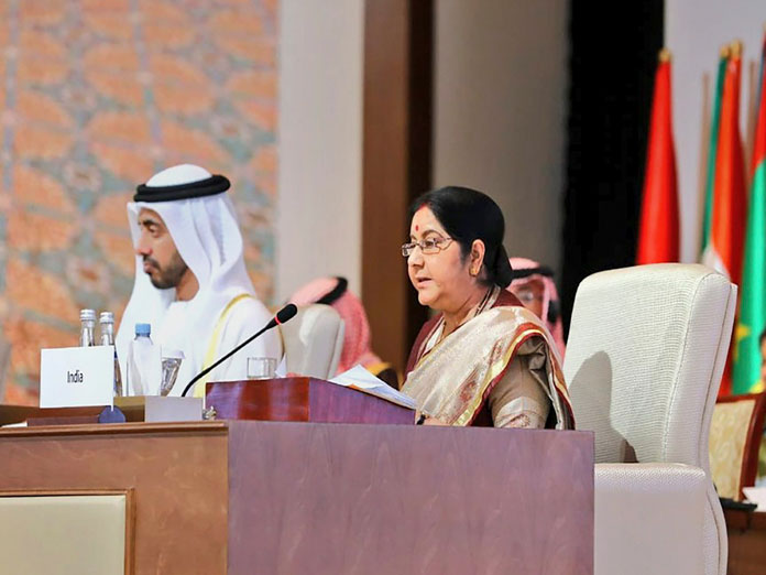 Sushma points to Pakistan hand in terror