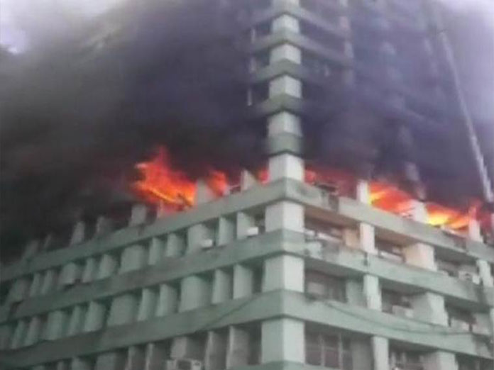 Fire at CGO complex in Delhi