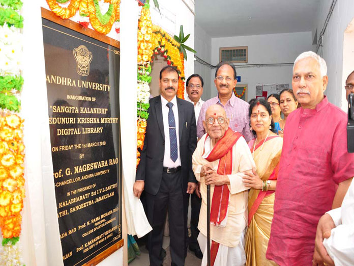 Dr Nedunuri Krishna Murthy Digital Library opened in Andhra University