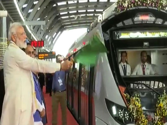 Modi inaugurates Ahmedabad metros first phase