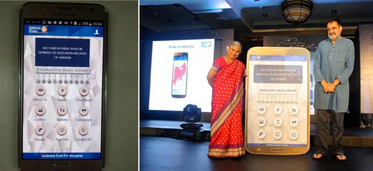 Akshaya Patra Launches Mobile App