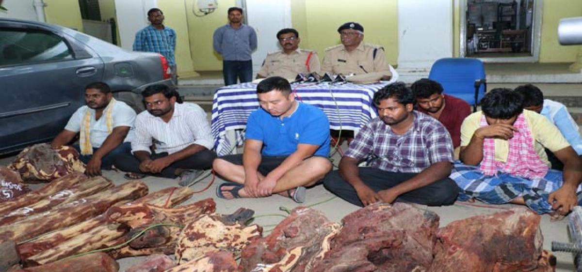 Chinese national arrested for red sanders smuggling