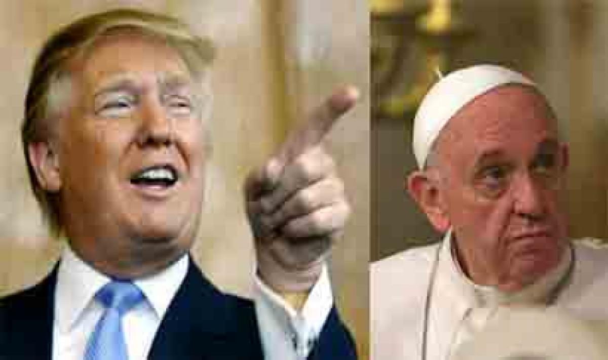 Trump takes on Pope for suggesting he is not Christian