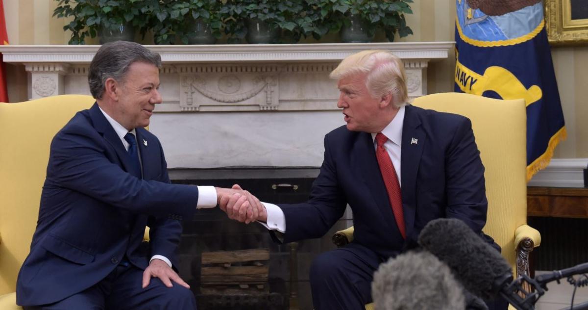 Trump welcomes Colombian President to White House