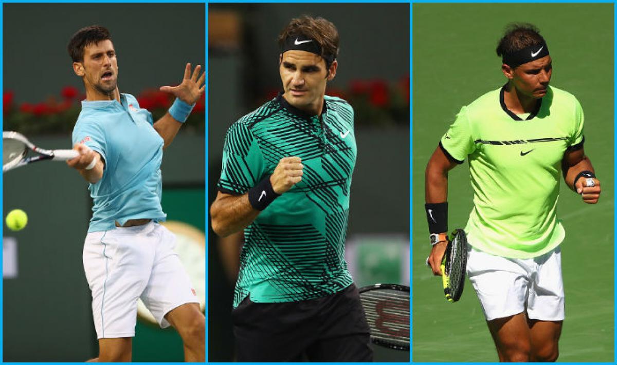 Djokovic, Federer, Nadal advance at Indian Wells