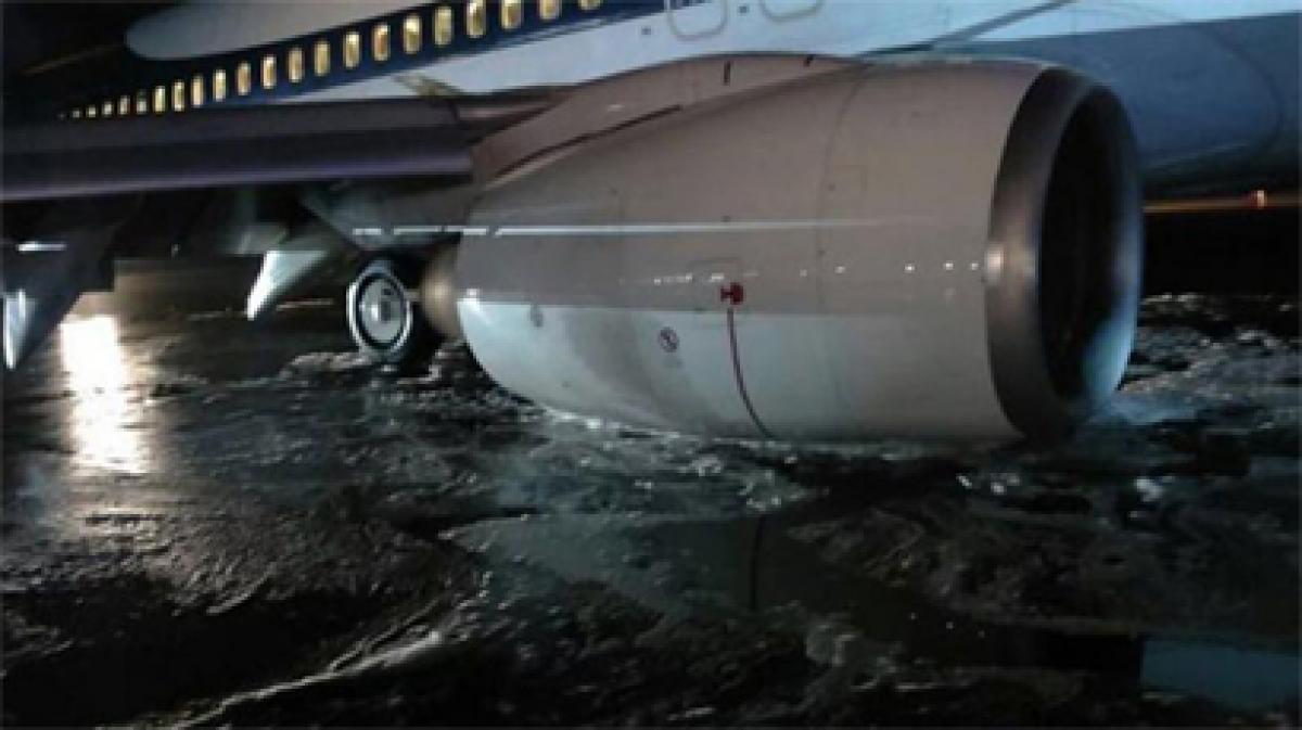 Close shave for Jet Airways passengers as planes main landing gear collapses