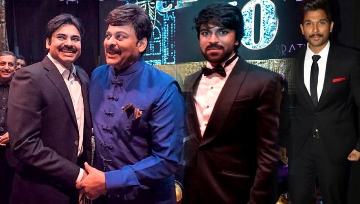 Mega reunion: Chiru, Pawan, Charan, Allu Arjun in one frame