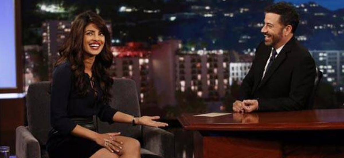 Priyanka Chopra appears on Jimmy Kimmel Live