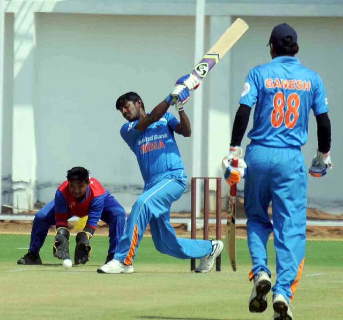 Ajay Reddy scores a century in match against Nepal