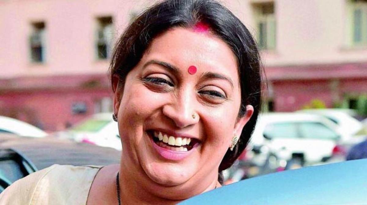 Smriti Irani takes charge, says new role shows PM’s faith