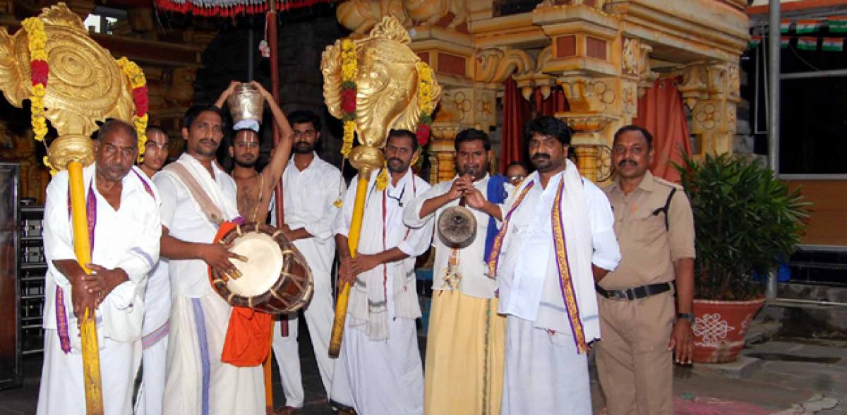 Pavithrothsavalu begins at Lord Rama Temple