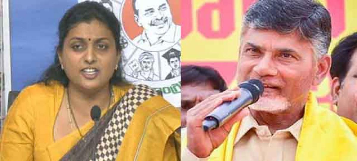 YSRCP MLA Roja demands proof on Chandrababus allegations