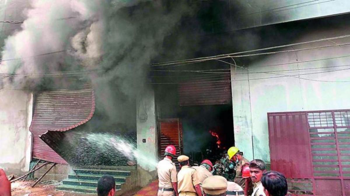 Three shops selling meat set ablaze in UP