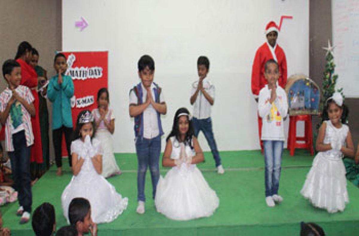 Pre-Christmas celebrated on Bhashyam campus