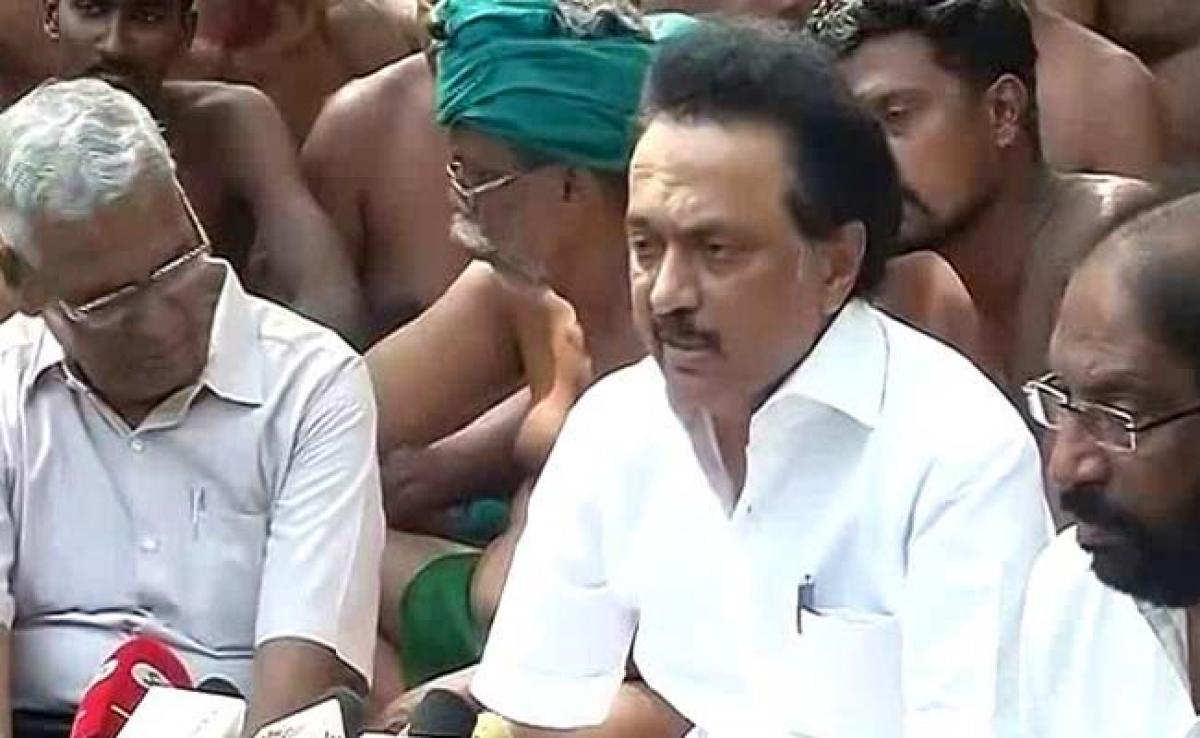 DMKs MK Stalin Demands Loan Waiver For Tamil Nadu Farmers