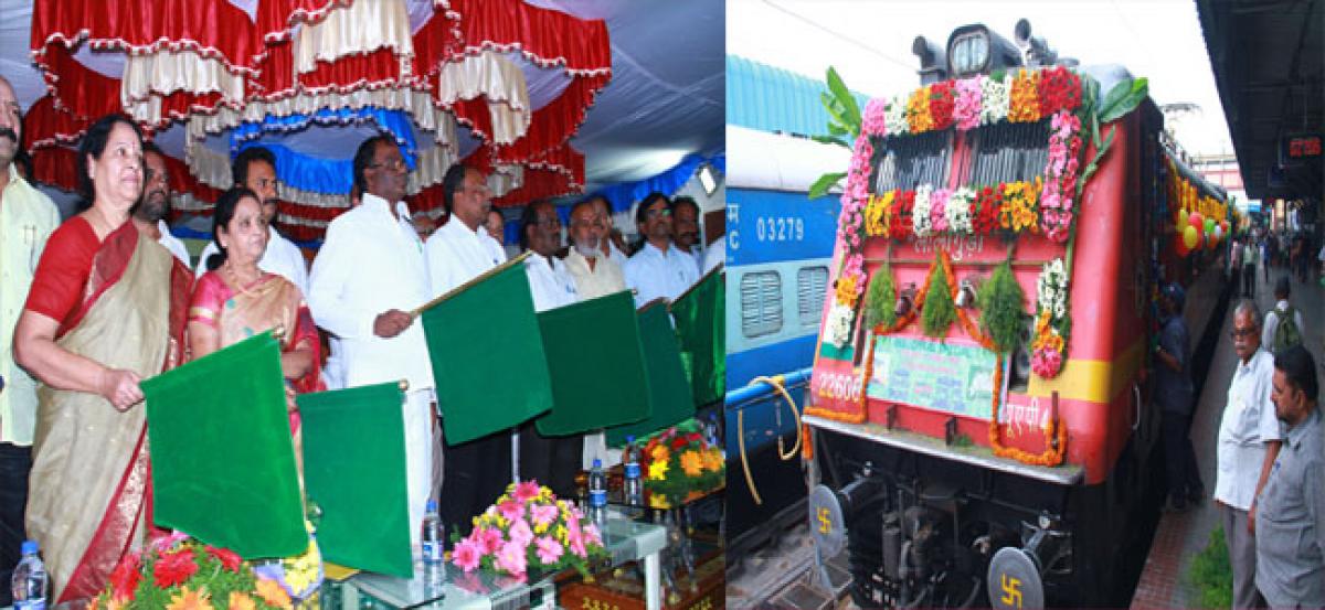 Train flagging off function held