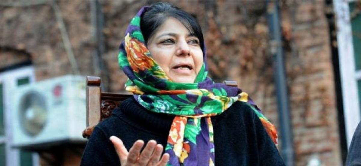 Mehbooba Mufti appeals for calm post protests in Srinagar.