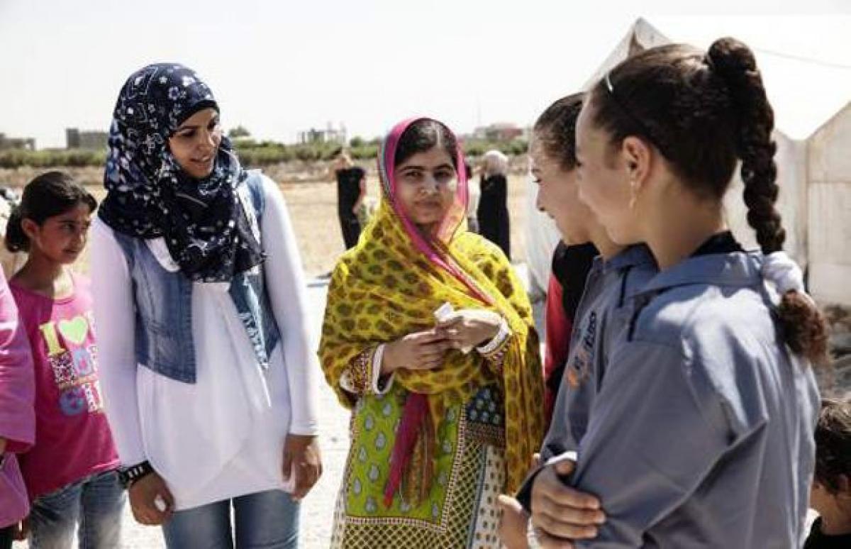 Malala marks 18th birthday by opening school for Syrian girls