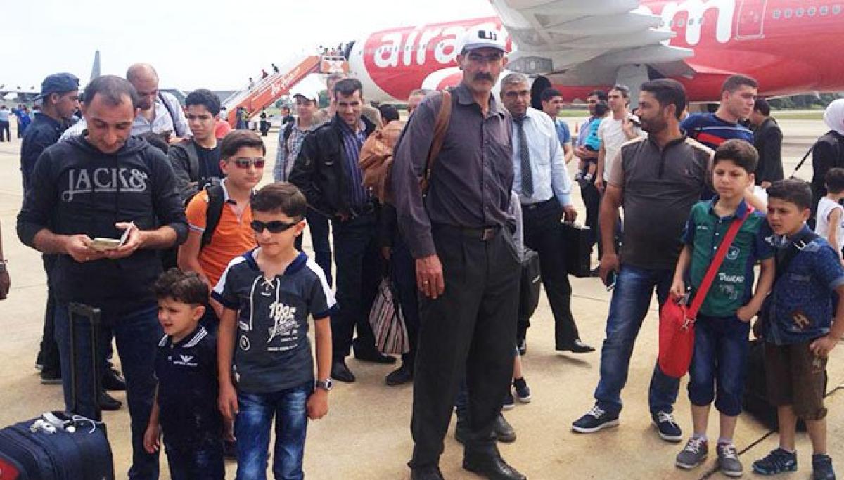 Syrian refugees arrive in Malaysia