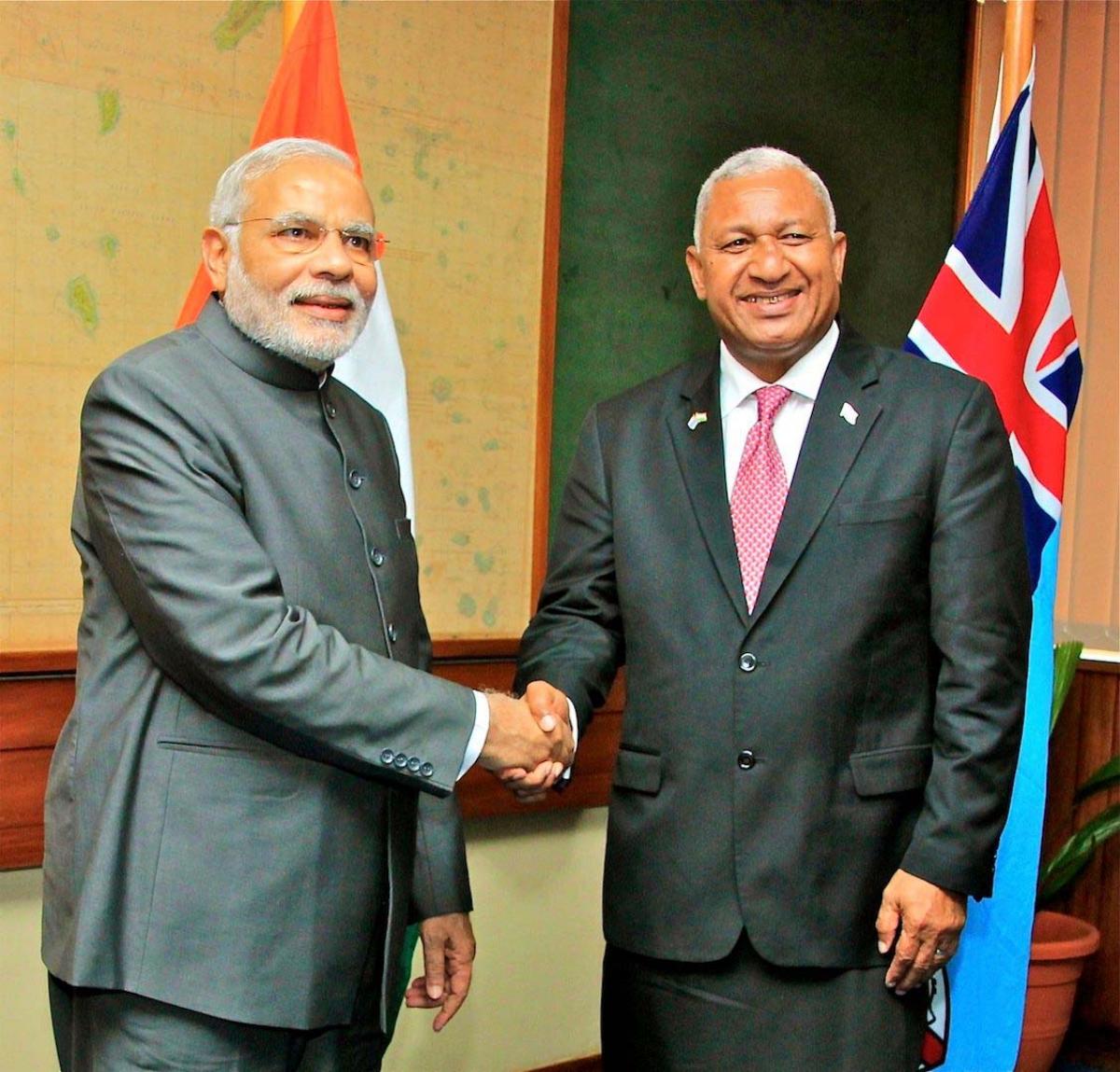 Modi meets Fiji PM