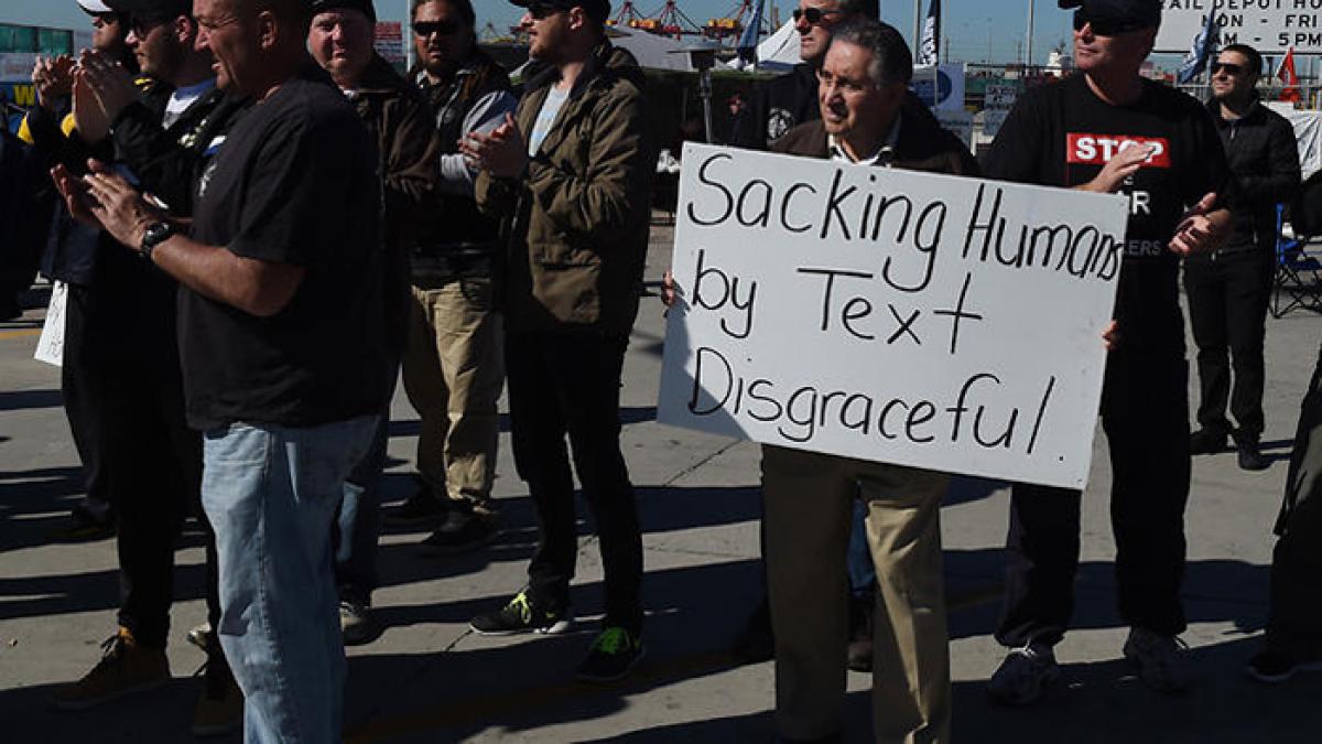Judge grants reprieve to wharf workers who were fired by text