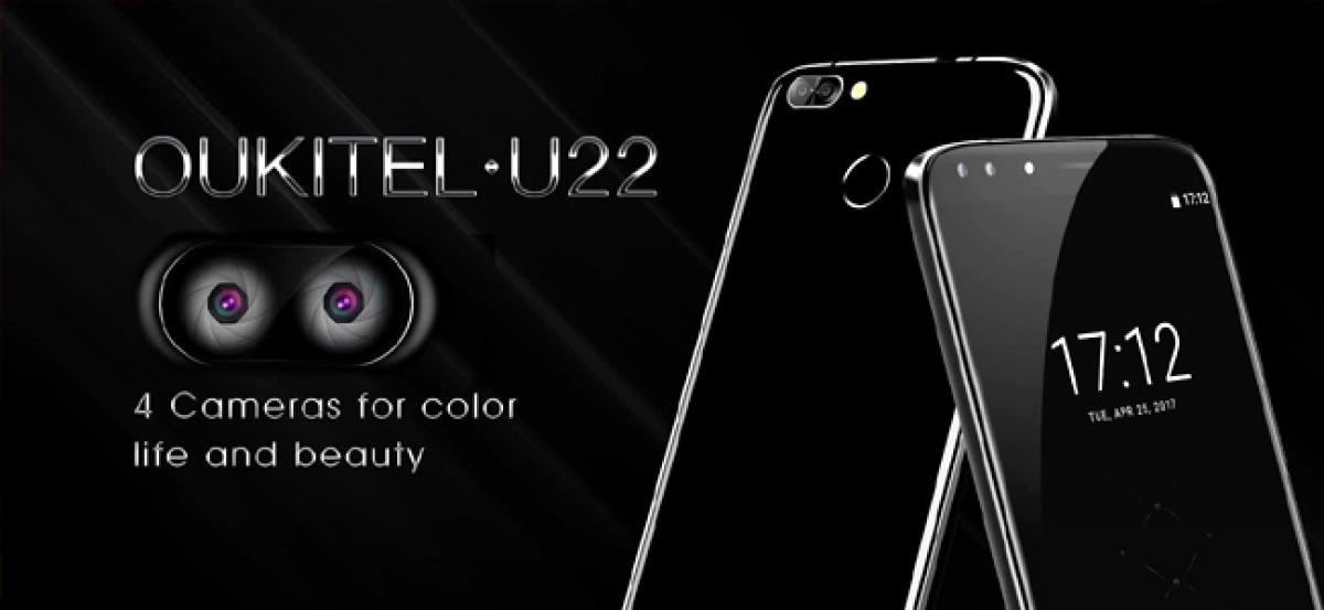 OUKITEL is releasing the worlds first 4 cameras smartphone U22