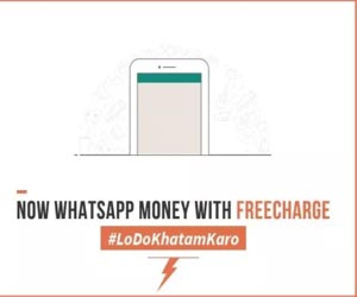 FreeCharge lets you send and receive money on WhatsApp