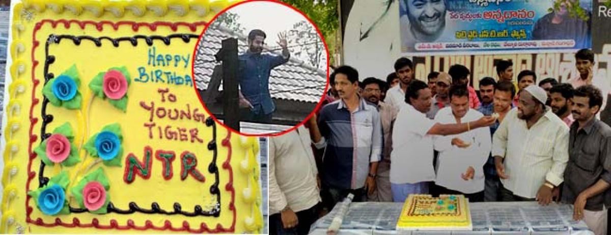 Nandamuri fans celebrate NTRs birthday across Telugu states