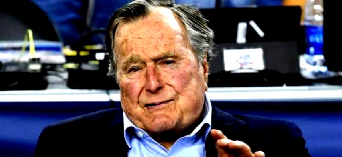 Former US President George H W Bush hospitalised