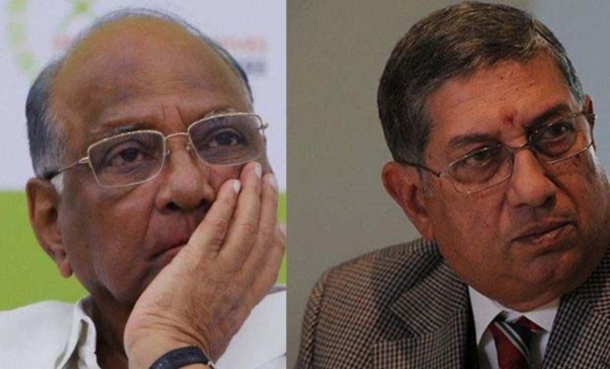 N Srinivasan, Sharad Pawar meet as BCCI Presidential battle heats up