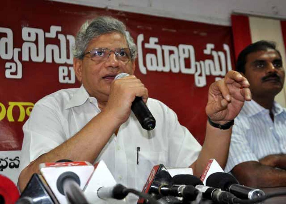 Yechury slams RSS-BJP ideology