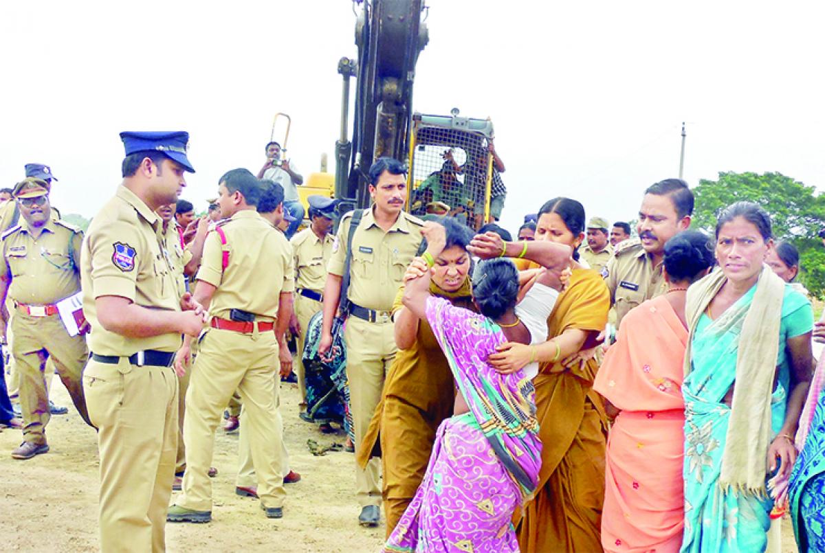 Tribals, police clash over Podu land