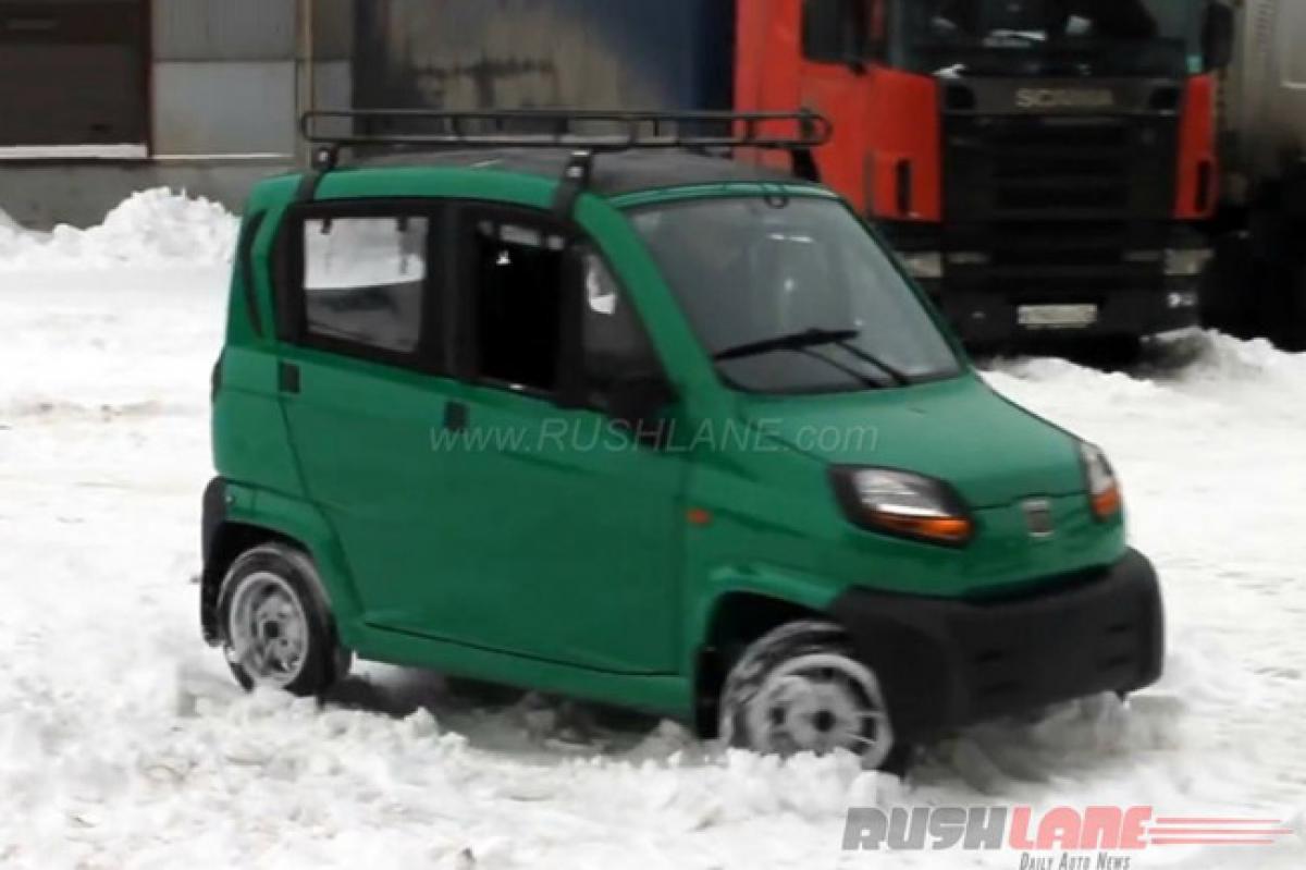 What will be the cost of passenger car Bajaj Qute in India?