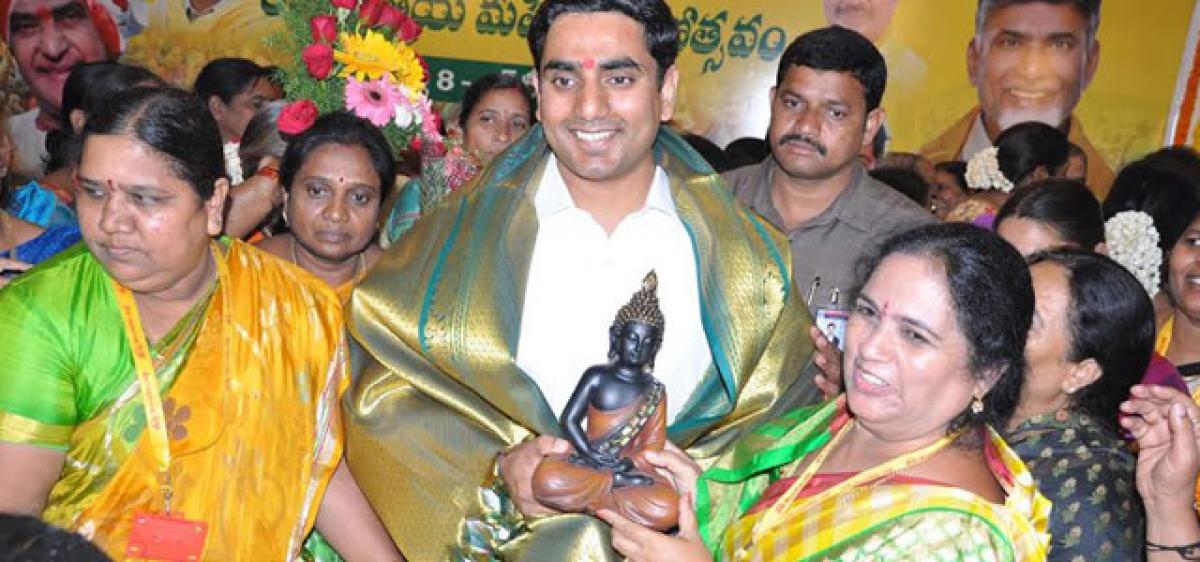 Lokesh highlights TDP role in uplift of women