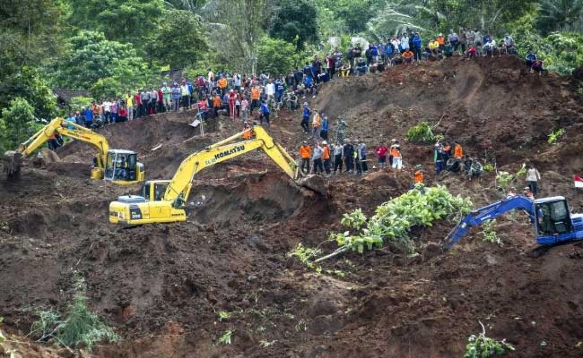 At Least 2 Dead, 26 Missing In Indonesia Landslide