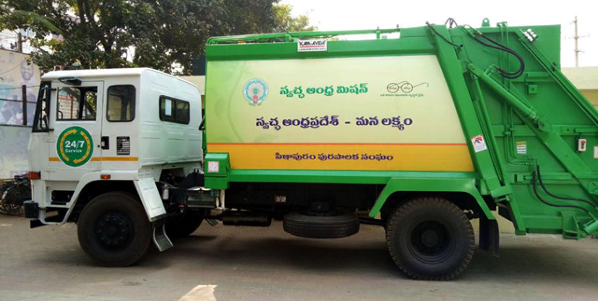 Pithapuram civic body gets refuge compactor