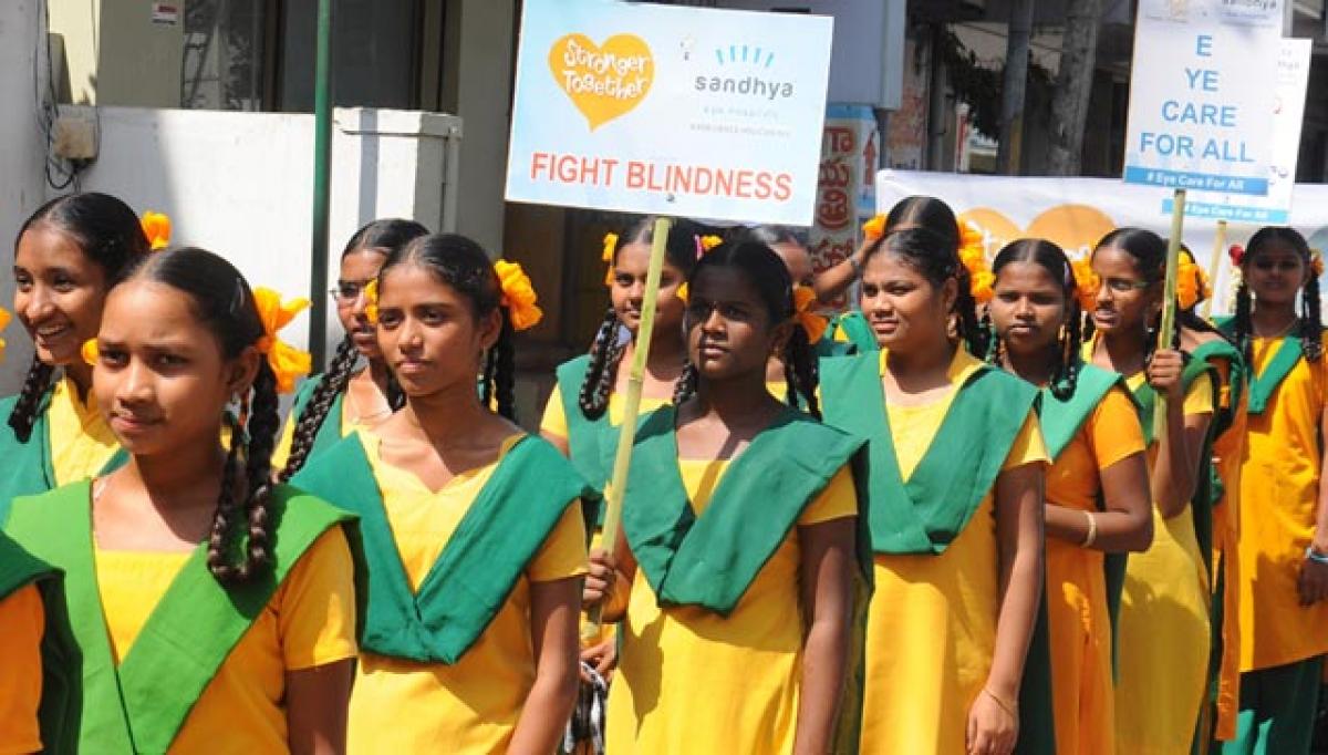 World Sight Day rally in city